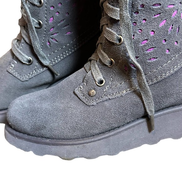 BEARPAW Kylie Suede Youth Boots size 1 - Picture 4 of 7